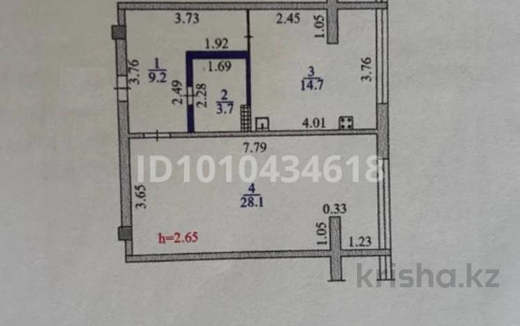 1-бөлмелі пәтер · 57 м² · 2/5 қабат, мкр Думан-2 11, бағасы: 38 млн ₸ в Алматы, Медеуский р-н — фото 2