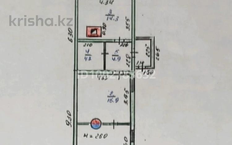 Отдельный дом · 3 комнаты · 60.6 м² · 4 сот., Сибирская 110/12 — Западный район за 12 млн 〒 в Костанае — фото 2