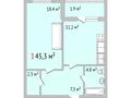 1-комнатная квартира, 45.3 м², 3/6 этаж, Кобыланды батыра 2А за ~ 15.5 млн 〒 в Костанае — фото 3