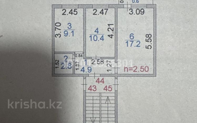 2-комнатная квартира · 45 м² · 5/5 этаж, Сатпаева за 10 млн ₸ — фото 2