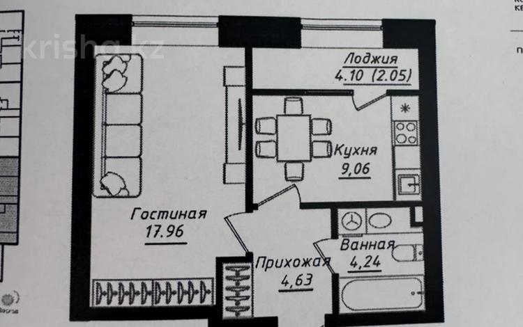 1-комнатная квартира · 38 м² · 9/12 этаж, Жумекен Нажимеденов 26 за 24.5 млн ₸ в Астане, Сарайшык р-н — фото 2