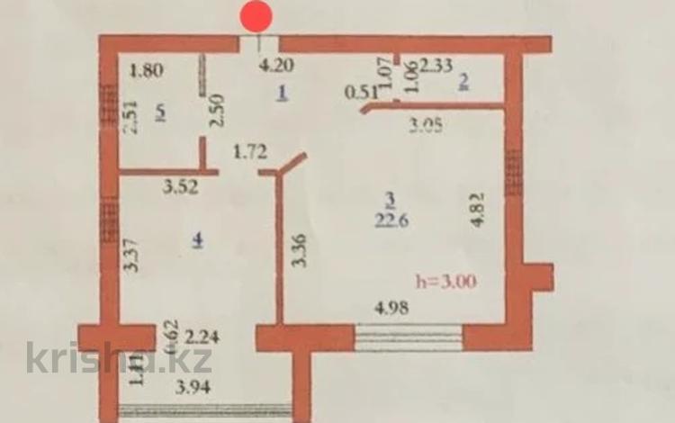 1-комнатная квартира, 55.5 м², 1/5 этаж, мкр. Алтын орда за 14.5 млн 〒 в Актобе, мкр. Алтын орда — фото 2