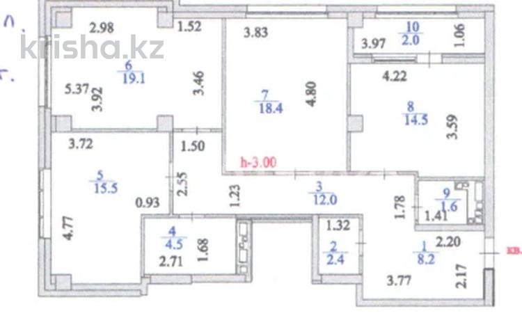 3-комнатная квартира, 98.2 м², 9/14 этаж, Мангилик Ел за 59 млн 〒 в Астане, Есильский р-н — фото 27