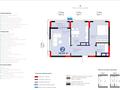 2-комнатная квартира · 57 м² · 6/9 этаж, Турар Рыскулов за 41 млн ₸ в Астане, Есильский р-н