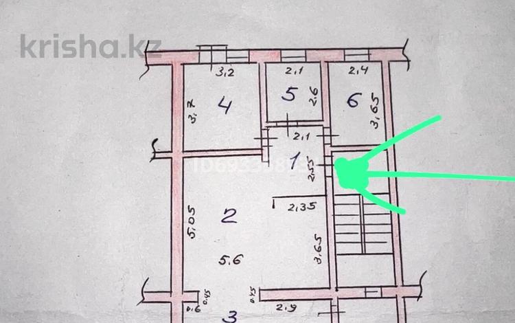 3-комнатная квартира, 67.8 м², 3/4 этаж, 11-й микрорайон, 11-й микрорайон за 25 млн 〒 в Шымкенте, Енбекшинский р-н — фото 2
