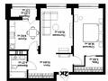 2-комнатная квартира · 61 м² · 9/9 этаж, Толе Би 35/1 — Бухар жырау Толе би за 43.1 млн ₸ в Астане, Нура р-н
