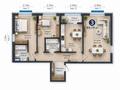 3-комнатная квартира · 89.5 м² · 2/9 этаж, Е 900 8 за 65.5 млн ₸ в Астане, Нура р-н