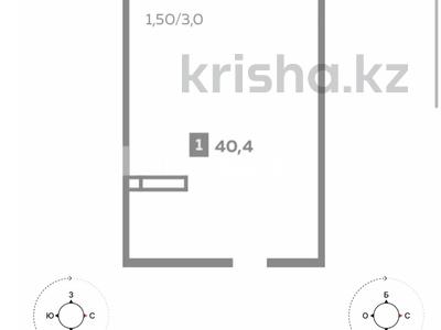1-бөлмелі пәтер · 40.4 м² · 6/9 қабат, мкр Шугыла 16 — Пр. Абая на пересечении ул. Строительная, бағасы: 22.5 млн ₸ в Алматы, Наурызбайский р-н