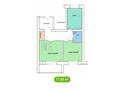 3-комнатная квартира · 71.85 м², Гагарина 8а за ~ 19.4 млн 〒 в Петропавловске — фото 3