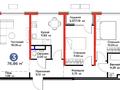 3-бөлмелі пәтер · 76.8 м² · 3/6 қабат, Бауыржана Момышулы 11/16а — Момышулы Новый мечеть, бағасы: 58 млн ₸ в Алматы, Алатауский р-н — фото 2