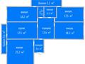 4-бөлмелі пәтер · 127.9 м² · 6/9 қабат, 8-ші шағым аудан 24, бағасы: 70 млн ₸ в Костанае, 8-й микрорайон — фото 2