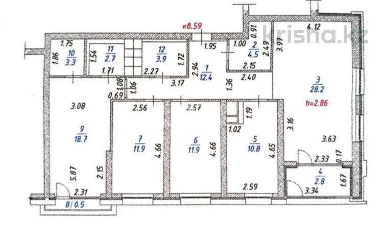 4-комнатная квартира, 115 м², 5/16 этаж, Гагарина за 120 млн 〒 в Алматы, Бостандыкский р-н — фото 2