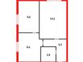 2-бөлмелі пәтер, 39.6 м², 3/5 қабат, мкр Новый Город, Пр.Бухар-Жырау, бағасы: 15.5 млн 〒 в Караганде, Казыбек би р-н — фото 11