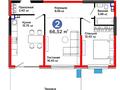 2-бөлмелі пәтер · 67 м² · 2/6 қабат, Микрорайон Кайрат 135/33, бағасы: 54 млн ₸ в Алматы, Турксибский р-н — фото 7
