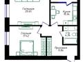 2-комнатная квартира · 68 м² · 3/9 этаж, Жубан Молдагалиев 6г за 38 млн ₸ в Астане, Нура р-н — фото 2