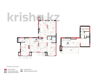5-комнатная квартира · 201 м², Толеметова за ~ 164.3 млн 〒 в Шымкенте, Абайский р-н