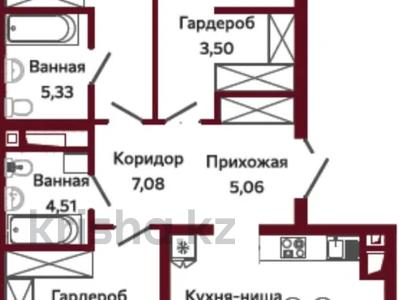 4-комнатная квартира · 129.44 м² · 4/9 этаж, Кожабекова 17/2 за ~ 237.2 млн ₸ в Алматы