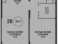 2-комнатная квартира · 47 м² · 4/12 этаж, Райымбека 210/27 за 40.5 млн ₸ в Алматы, Алмалинский р-н