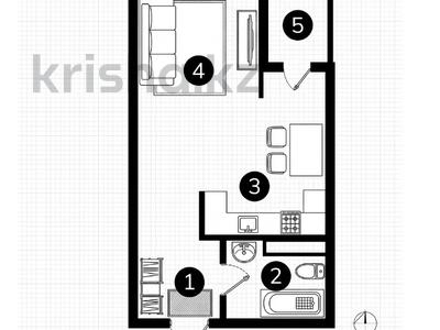 1-комнатная квартира · 36.7 м² · 5/7 этаж, Естай — Новый Апорт! за 17 млн ₸ в 