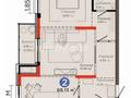 2-комнатная квартира · 68 м² · 5/6 этаж, Толеметова за 60 млн 〒 в Шымкенте, Каратауский р-н — фото 13