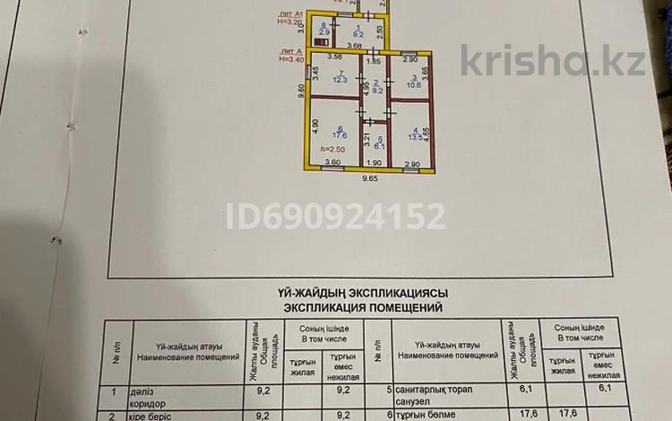 Часть дома • 3 комнаты • 81.4 м² • 0.1 сот., Алтынсарина за 11 млн 〒 в Боровском — фото 2