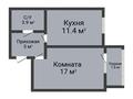 1-бөлмелі пәтер · 39.39 м² · 8/9 қабат, Уральская 45Б, бағасы: 18.3 млн ₸ в Костанае — фото 2