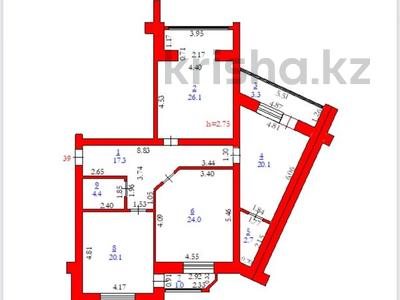 3-комнатная квартира · 119 м² · 6/9 этаж, мкр. Алтын орда — Тәуелсіздік бойында орналасқан, мектеп, балабақша қасында за 33 млн ₸ в Актобе