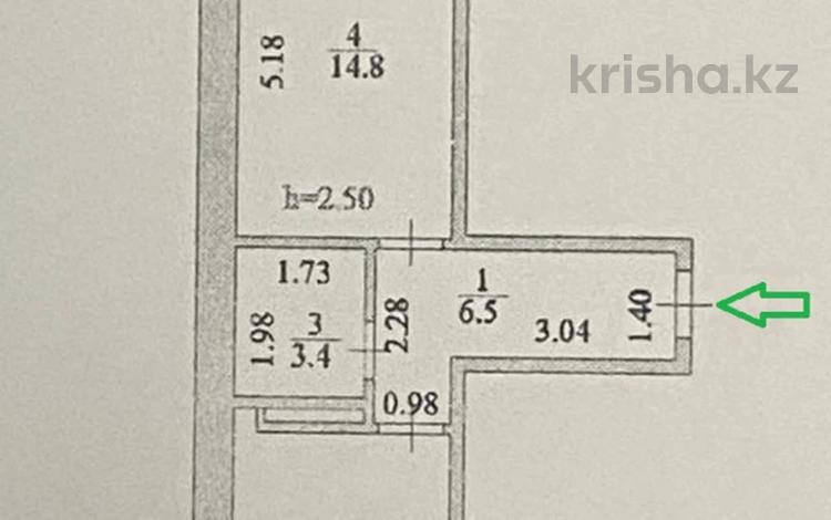 2-бөлмелі пәтер, 40 м², 3/5 қабат, Кажымукана Мунайтпасова 18, бағасы: 15 млн 〒 в Астане, Алматы р-н — фото 2