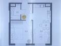 1-бөлмелі пәтер · 44 м² · 2/9 қабат, мкр Шымсити, ул. 189 квартал 241А, бағасы: 22.5 млн ₸ в Шымкенте, Абайский р-н — фото 21