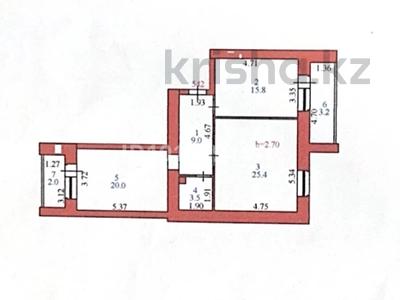 2-бөлмелі пәтер · 78.9 м² · 14/14 қабат, Шаймерден Косшыгулулы, бағасы: 35 млн ₸ в Астане, Сарыарка р-н