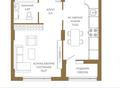 1-комнатная квартира · 47.85 м² · 3/12 этаж, Достык 8/5 за ~ 37.8 млн ₸ в Астане, Есильский р-н — фото 2