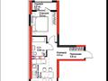 2-бөлмелі пәтер · 43 м² · 4/16 қабат, Толеметова, возле DENDRO SAYABAQ 64/3 — Grand park, бағасы: 25 млн ₸ в Шымкенте, Абайский р-н