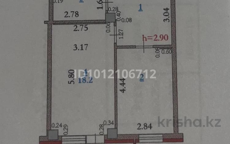 1-комнатная квартира · 45.6 м² · 4/6 этаж, Бокенбай Батыра за 15 млн ₸ в Актобе — фото 2