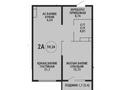 2-комнатная квартира · 59.24 м² · 2/9 этаж, Каныша Сатпаева 90а/1 БЕЗ КОМИССИИ за 51.9 млн ₸ в Алматы, Бостандыкский р-н — фото 2