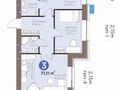 3-комнатная квартира · 71.11 м² · 9/9 этаж, Е 915 12 за 37.4 млн 〒 в Астане, Есильский р-н — фото 2