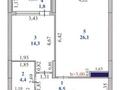 2-комнатная квартира · 55.1 м² · 8/21 этаж, Исатай Тайманова — Жарбосынова за 40 млн ₸ в Атырау — фото 4