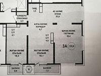3-комнатная квартира, 123.6 м², 11/19 этаж, Аль-Фараби 41 за 132 млн 〒 в Алматы, Бостандыкский р-н
