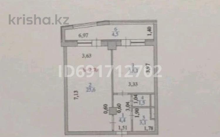 1-комнатная квартира, 52 м², 7/13 этаж, тулебаева 5 за 17.5 млн 〒 в Астане, Алматы р-н — фото 2
