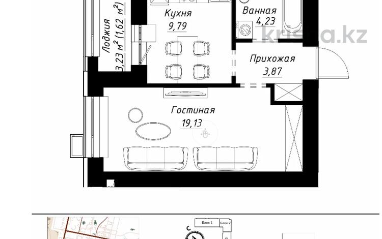 1-комнатная квартира · 39 м² · 9/9 этаж, Чингиз Айтматов 1 — ХОЗЯЙКА / КОМИССИЯ НЕТУ за 22.2 млн ₸ в Астане, Нура р-н — фото 2