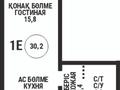 1-бөлмелі пәтер · 30.2 м² · 5/12 қабат, Райымбека 210, бағасы: 27 млн ₸ в Алматы, Алмалинский р-н — фото 2