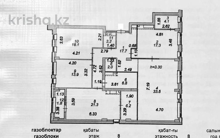 4-комнатная квартира, 144.9 м², 8/8 этаж, Абубакир Тыныбаев 9