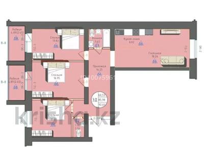 4-комнатная квартира · 92.5 м² · 2/9 этаж, Абулкасымова 13 за 37.7 млн 〒 в Кокшетау