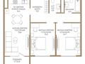 3-комнатная квартира · 78.1 м² · 2/9 этаж, Каныша Сатпаева за 72 млн ₸ в Алматы, Бостандыкский р-н