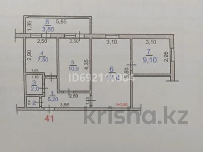 3-комнатная квартира, 56.8 м², 3/5 этаж, Рыскулова 59 за 15 млн 〒 в Туркестане