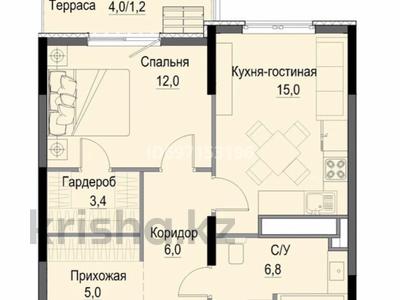 2-комнатная квартира, 51 м², 15/17 этаж, Утепова 31 за 33.7 млн 〒 в Алматы, Бостандыкский р-н