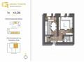 1-комнатная квартира · 44.36 м² · 6/7 этаж, мкр. Алтын орда, Саздинское лесничество 228/3 — Мангилик ел за 19 млн ₸ в Актобе — фото 2