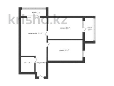 3-комнатная квартира, 88.7 м², 3/5 этаж, центральный 24в за 21 млн 〒 в Кокшетау