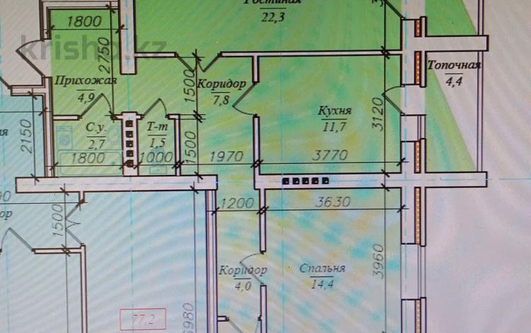 3-бөлмелі пәтер · 90 м² · 2/5 қабат, ул. Ивана Зрелова 19, бағасы: 27 млн ₸ в Уральске — фото 2