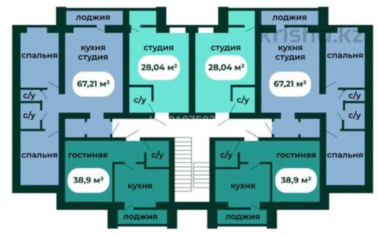 3-бөлмелі пәтер · 67.2 м² · 5/5 қабат, мкр Уркер, Умбетей жырау 5 — Узак батыр, бағасы: 10.9 млн ₸ в Астане, Нура р-н — фото 3