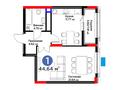 1-бөлмелі пәтер · 44.64 м² · 14/16 қабат, ​Аль-Фараби 3/2, бағасы: ~ 39.8 млн ₸ в Астане, Есильский р-н — фото 3